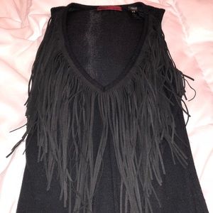Fringe bodysuit